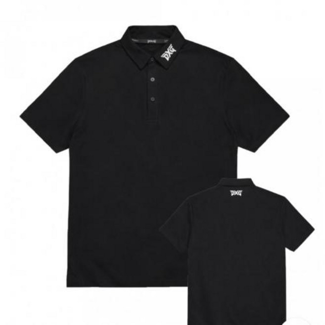 피엑스지 반팔 티셔츠 블랙 남성 골프웨어 2026 애슬레틱 핏 골프 MT26ATP1