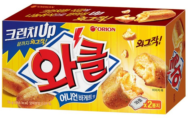 오리온 와클 76g 바삭바삭 신제품 돌아온 와클, 5개