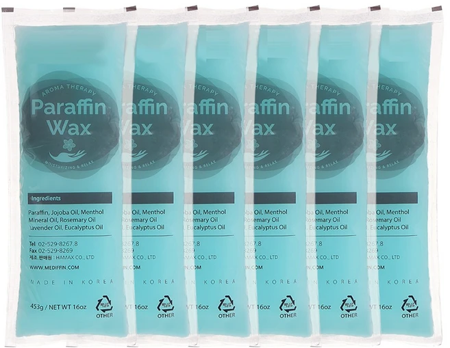 국내생산 라앤 프리미엄 파라핀왁스 민트색 453g, 6개 - 쿠팡