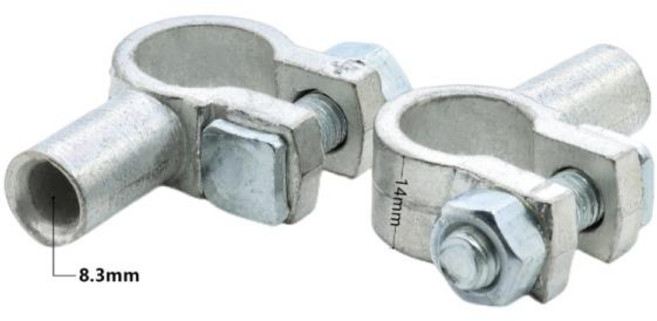 호환 자동차 배터리 터미널 와이어 케이블 클램프 퀵 릴리스 커넥터 캐러밴 보트 12V 24V 포지티브 네거티, 1개