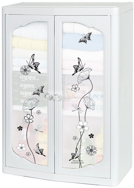 모던라이프 욕실장 화장실선반 수납 정리, 전사욕실장 (대형) 나비, 1개