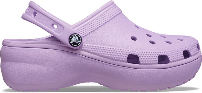 [Crocs] 女士厚底木屐蘭花 (206750_5PR), W6, 蘭花