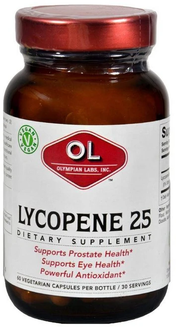 올림피안랩스 리코펜 25mg 비건 캡슐 60개, Olympian Labs 리코펜 25mg 비건 캡슐 6, 1개 - 쿠팡