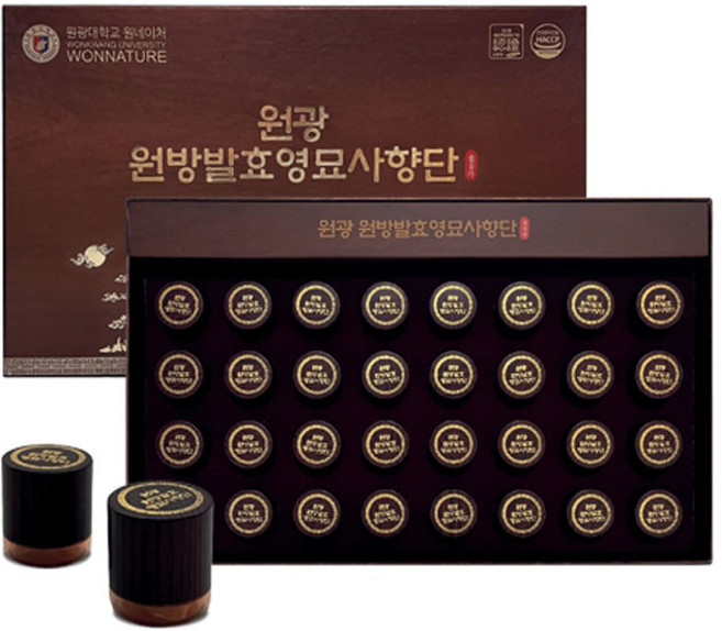 원광 원방발효영묘사향단, 1박스, 128g