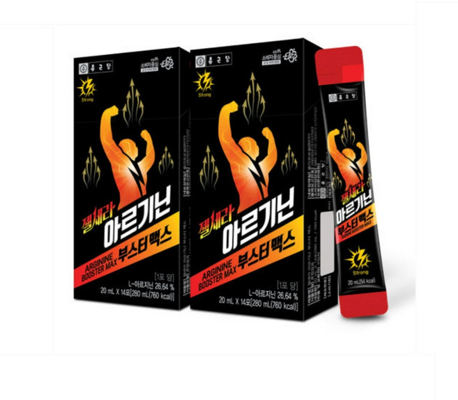 종근당 젤세라 아르기닌 부스터 맥스 20ml 14포 2박스, 280ml, 1박스