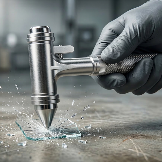 라이프엔라이크 자동차 비상탈출 망치 안전벨트 커터 유리창 파괴 차량용 탈출망치 차량 안전용품, 실버, 1개