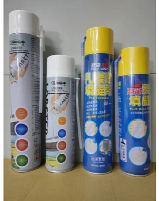 蝦牌 LOBSTER 恐龍 PU發泡填縫劑 750ml/500ml, 1個, 恐龍,750ml