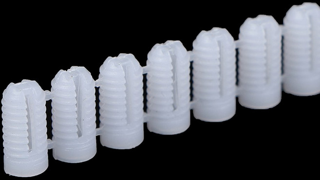 나일론 플랫 파이프 나사 태핑 60 셀프 M4 플라스틱 튜브 볼트, 1개