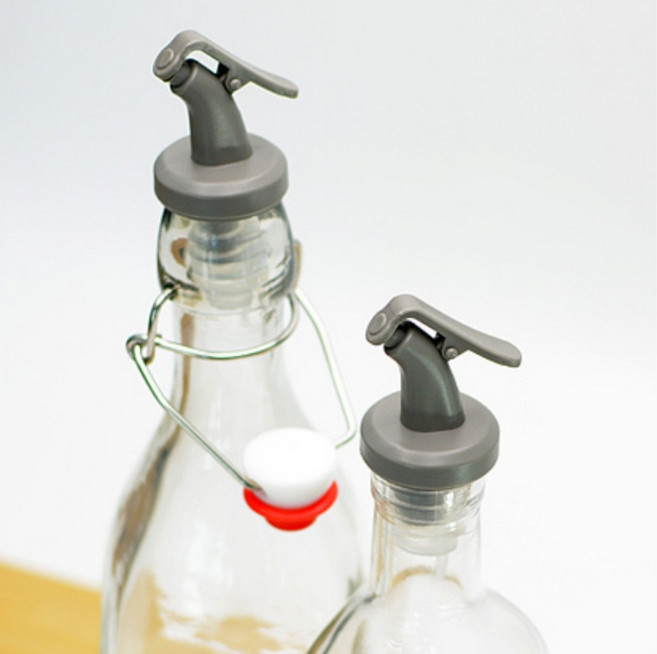 [이케아] 뢰스타그바르 푸어러 실리콘 와인 식초 오일 뚜겅 마개 2개입