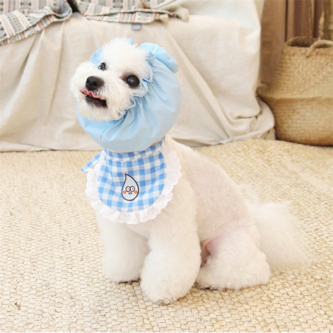 방수 6종 강아지귀방수밴드 중형견목욕용품 반려견목욕용품, 오즈(오렌지) L