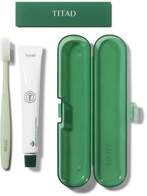 티타드 휴대용 칫솔 치약 세트