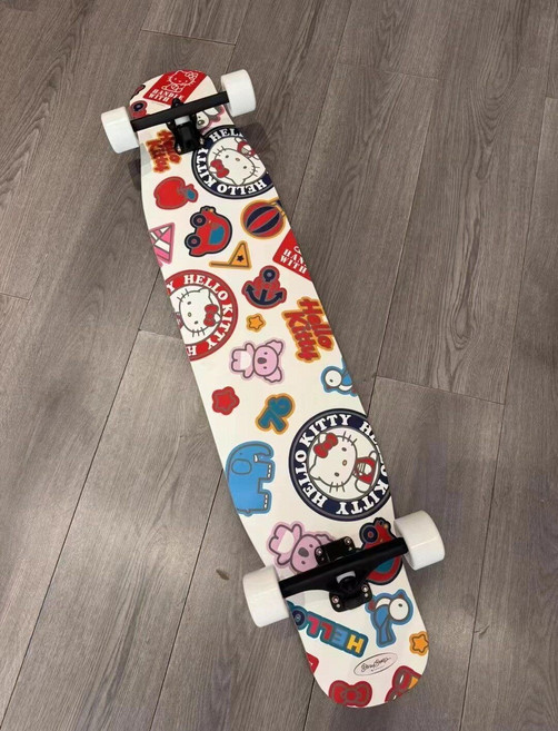 專業版長板滑板 公路滑板 舞板 刷街代步 初學者滑板車, 如圖所示, 1個