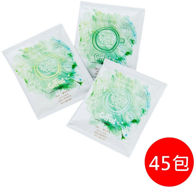 大隱珈琲 獨家配方 濾掛式咖啡 (經典曼巴/香醇義式/大隱16號), 10g, 1套, 45個裝