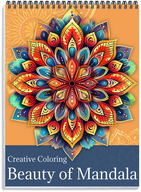 NICEROSE 아름다운 만다라 컬러링북 - 스트레스 해소와 창의력 향상을 위한 컬러 테라피 - 색칠놀이 - 만다라 색칠 도안- 성인용 색칠하기 책, Beauty of Mandala