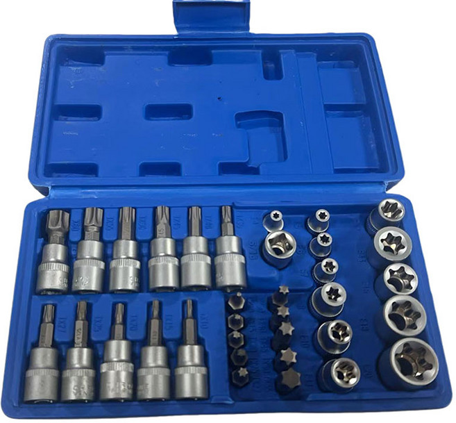 공구가이드 별비트 소켓세트 34P 복스세트 복스알세트 비트세트, 1개