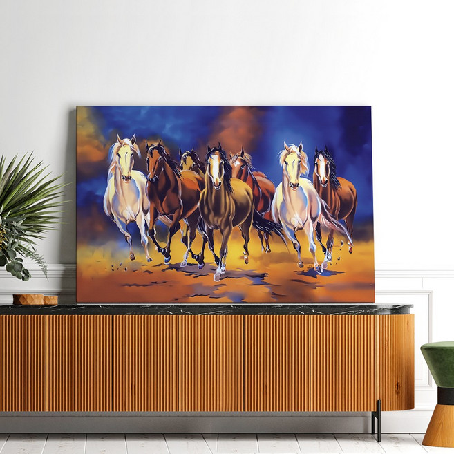 출세운 팔마도 칠마도 행운을부르는 말그림 사장님 회장님 캔버스 액자, 14.행마도