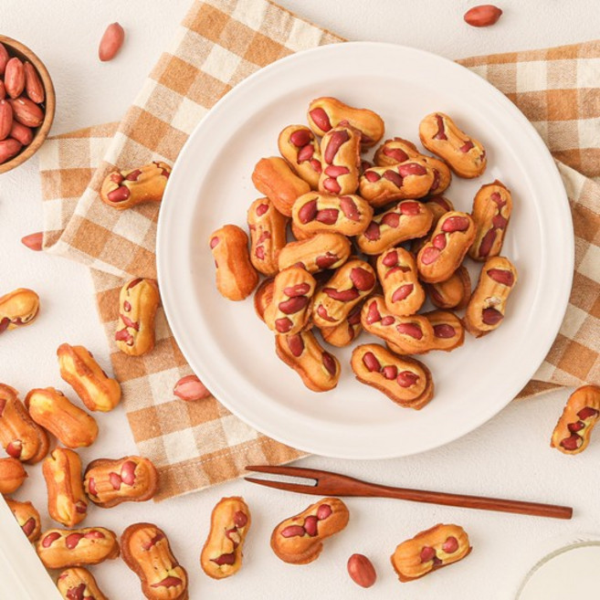 꼬소당 땅콩 가득 쌀로 만든 쫀득한 글루텐 프리 쌀 땅콩빵 300g x 3봉, 없음