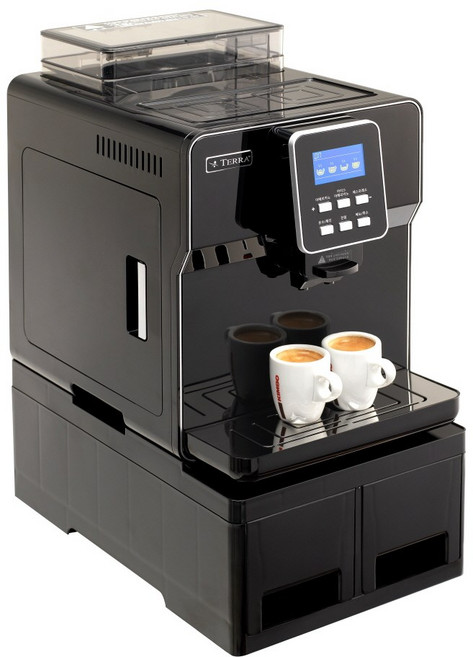 테라일렉 전자동 커피 머신 TE201U 핫 커피 전용 스터디카페 편의점 커피머신 19bar TE201 풀세트 원두슬러지 확장팩 포함, 자가 설치