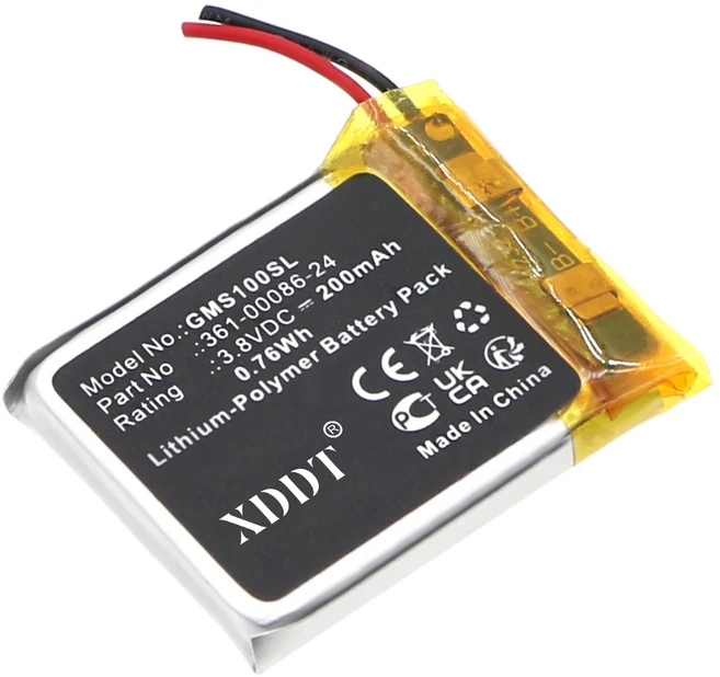 가민 인스팅트 솔라 STD-810G +툴용 200mAh 스마트워치 배터리 361-00086-24, 01 361-00086-24