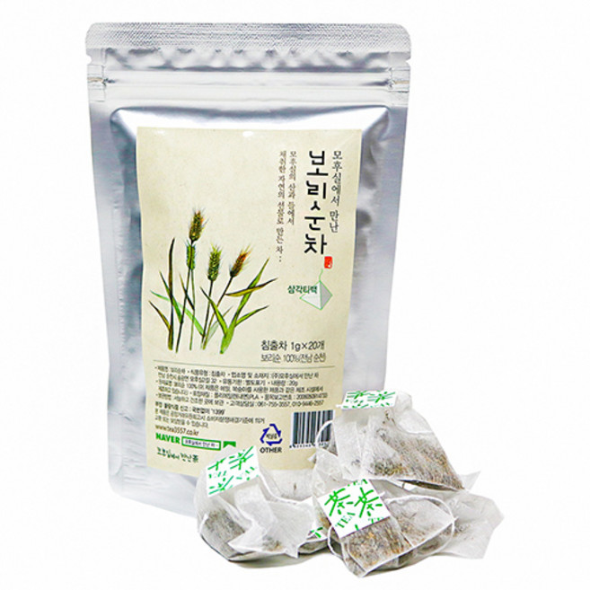 모후실 차 정성을 담은 티백차 여인애차 아침애차 하루애차 정원애차와 꽃차들, 12. 보리순차20티백, 1개, 20g, 20개입