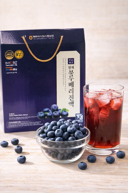 더좋은 명품 황제 블루베리진액 안토시안 눈건강 유기농100% 블루베리즙 부모님건강 선물, 30팩, 60ml