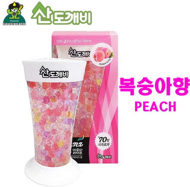 산도깨비 아로마라이프 복숭아향 방향제 탈취제 냄새제거제, 150g, 1개, 피치향