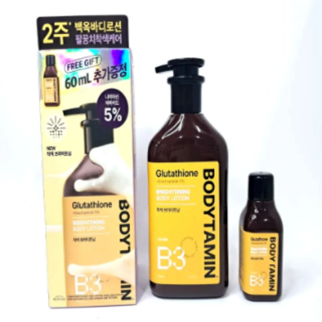 비욘드 바디타민 로션 착색 브라이트닝 본품 300 ml + 미니 60 ml, 1개, 360ml - 쿠팡