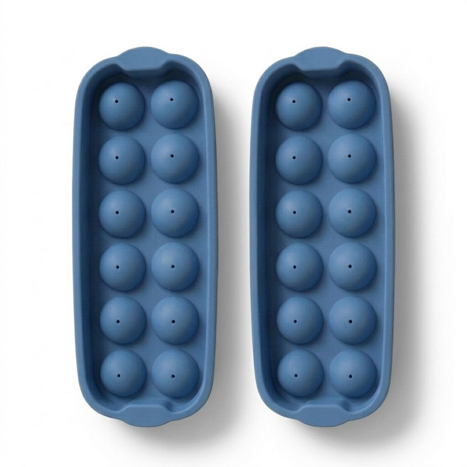 루리코리아 국산 아이스볼 얼음 틀 하이볼 위스키 그레이, 블루, 2개