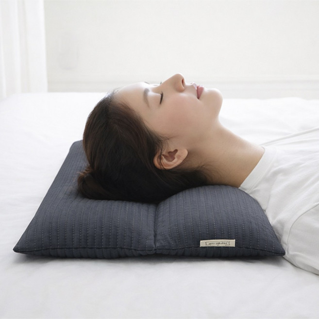 유누이 원적외선 투웨이 빨아쓰는 경추베개, 1개, 진그레이