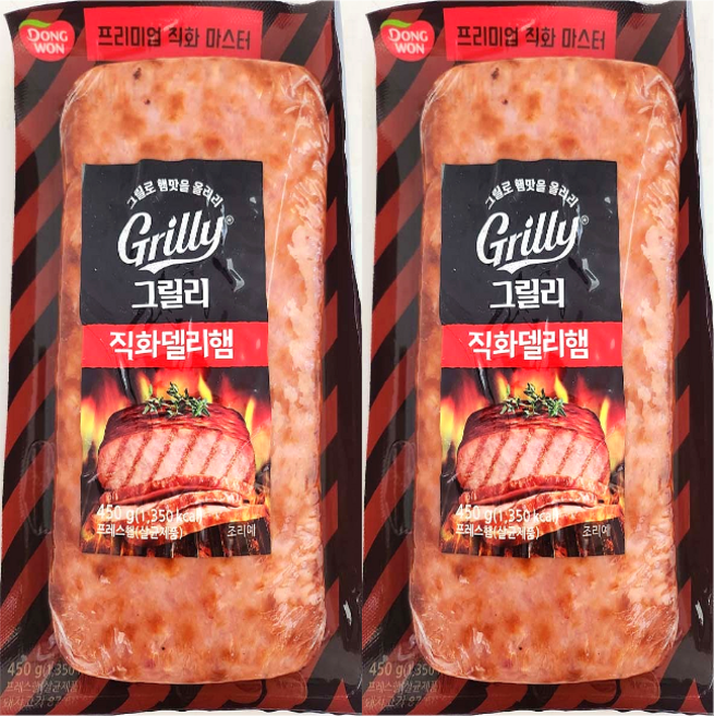 동원 그릴리 직화델리햄, 450g, 2개