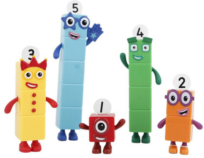 핸드투마인드 넘버블록 친구들 원부터 오까지 피규어 세트 장난감 캐릭터 작은 피규어 유아 숫자 블록 유아 수학 장난감 아이 생일 선물, 1개