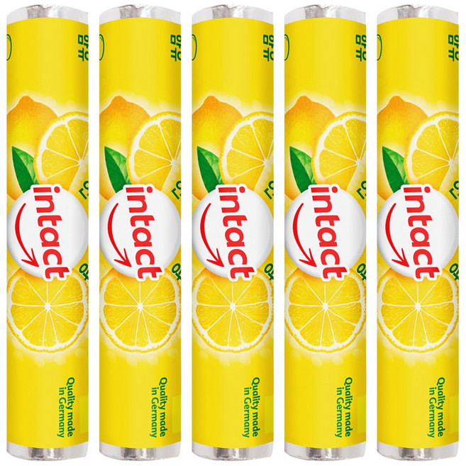 인탁트 포도당 캔디 레몬 약국 스포츠 독일 사탕, 5개, 44g