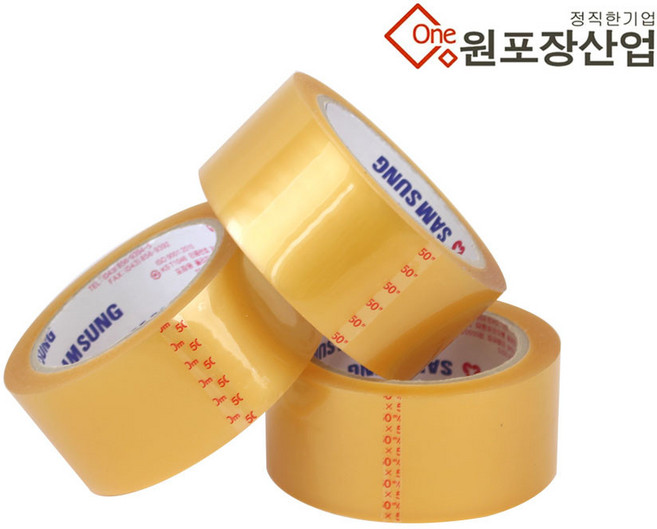 삼성 박스테이프 (러버) 10개, 투명