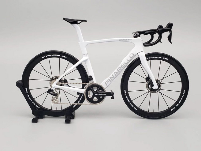 HOBBIT BIKE 로드 자전거 모델 1 12 로드자전거 카본로드 자전거추천 로드바이크 미니어쳐 투르드 프랑스 그란폰도, 1개, 피나F 화이트