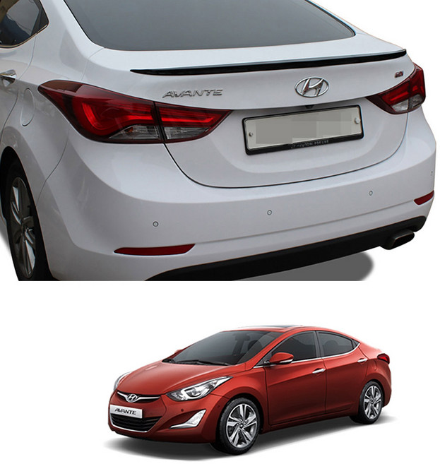 차종별 맞춤형 리어스포일러 트렁크용, 더뉴아반떼MD 2013~2015년 팬텀블랙