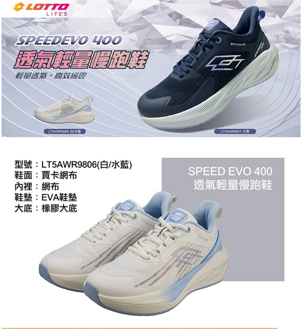 LOTTO SPEEDEVO 400 運動慢跑鞋