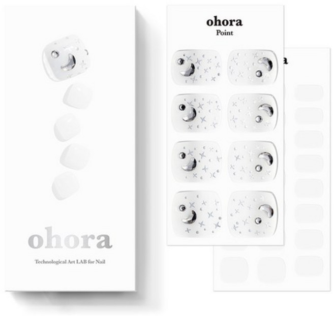 오호라 젤스트립 페디 세트, white gradient, 1개
