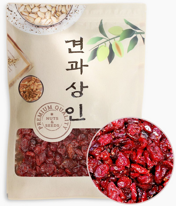 [견과상인] 미국산 건크랜베리 1kg 마리아니 레드, 1개
