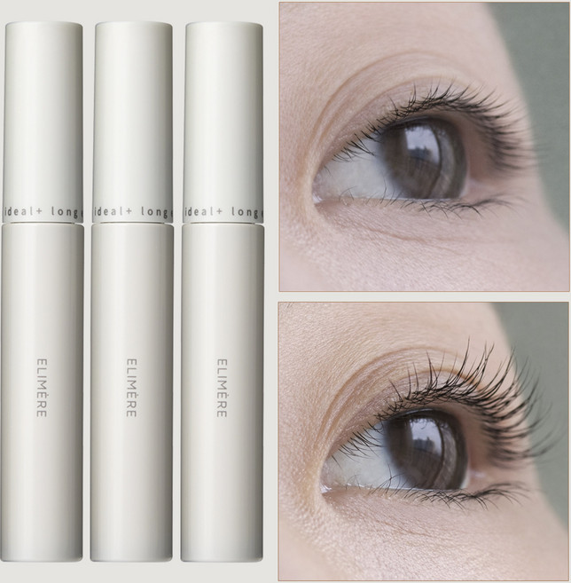 엘리메르 아이딜 속눈썹연장 마스카라, 블랙, 3개