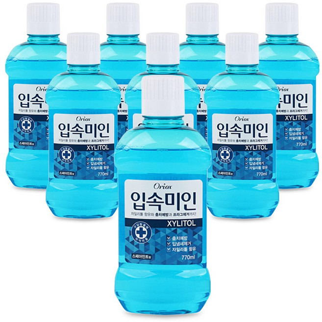 오릭스 입속미인 가글 1박스 (770ml), 8개, 770ml