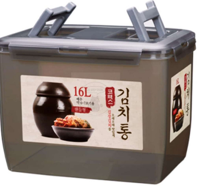 코멕스 뚜껑이 더 튼튼해진 김치통 73호 그레이, 1개, 16L
