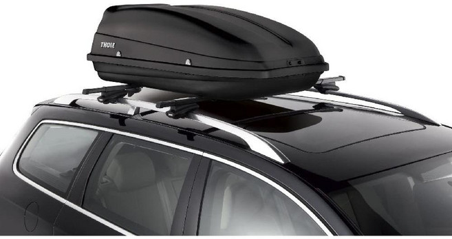 Thule 사이드킥 루프탑 카고 박스 블랙, 검은색, 1개