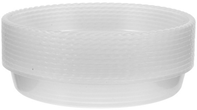 10개입 새 먹이 그릇 재사용 가능 세척 가능 플라스틱 목욕통 앵무새 핀치 코카티엘 실내외 새장 물통