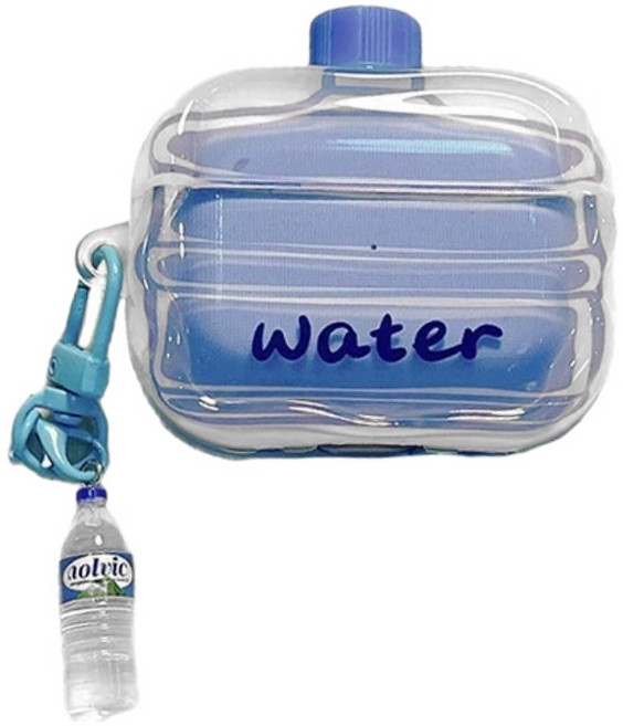 하이 투명 미니 물병 케이스+키링세트, 1개, 에어팟프로3