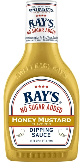 [미국인기템] 미국 레이 Ray's 제로 머스타드 노슈가 저칼로리 허니 머스타드 소스 473ml Ray's No Sugar Added Honey Mustard, 1개, 473g