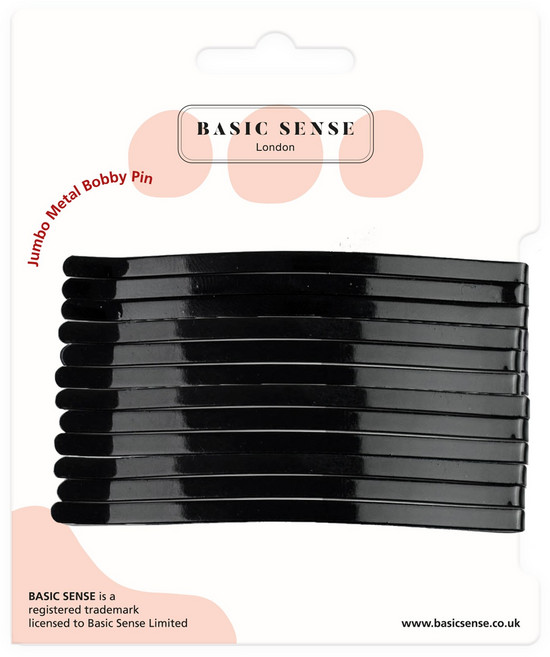베이직센스 대왕 무광 컬러 납작 실핀 세트 짱짱한 잔머리 고정 포인트 헤어핀