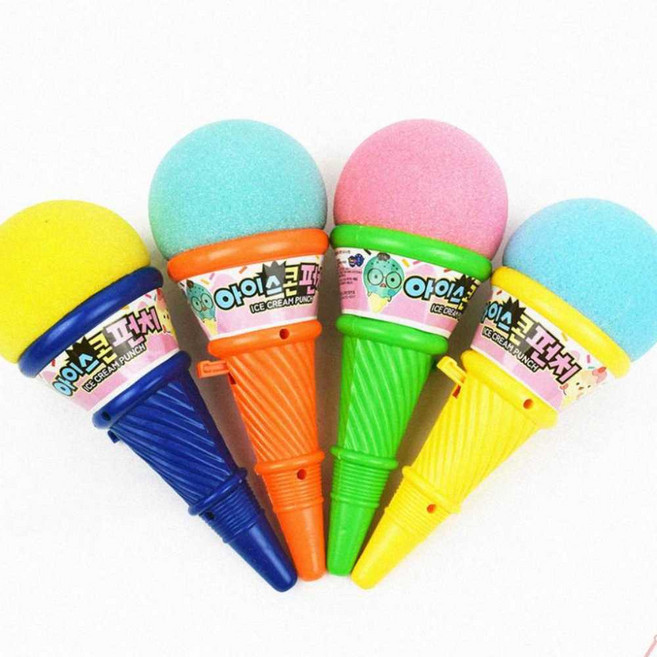 파티용품 스펀지발사 아이스콘펀치 1개 다용도 어린이 펀치장난감