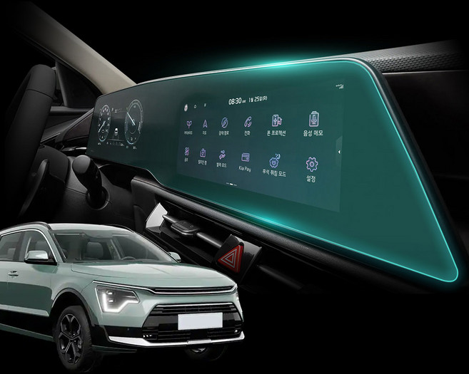 [오카] 2023 니로 하이브리드 호환 용품 내비게이션 액정 보호 필름, 1GB, 디올뉴니로SG2_FULL