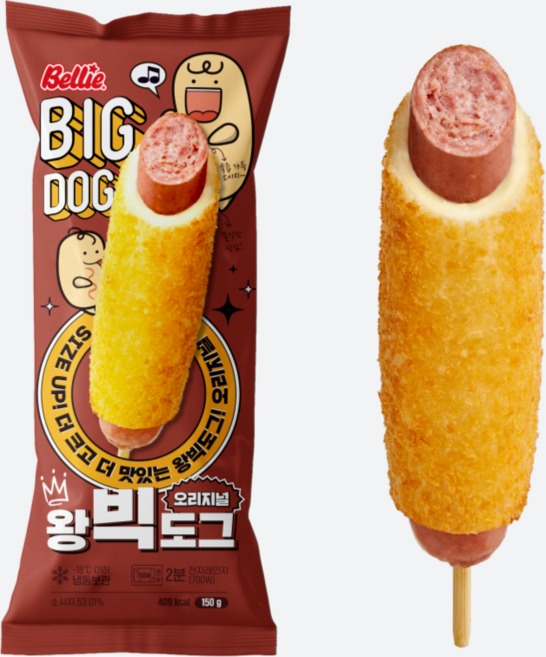 왕빅도그 오리지널 150g (낱개포장), 1개