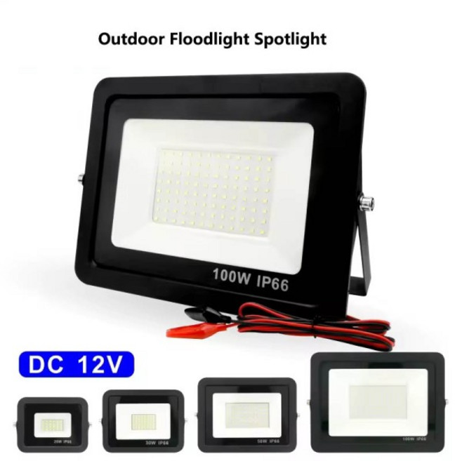 호환 DC12V LED 투광등 20W 30W 50W 야외 투광 조명 스포트라이트 IP66 방수 라이트 리플렉터 휴대용 12볼, 01 20W, 01 쿨화이트(5500-7000K), 01 DC 12V, 1